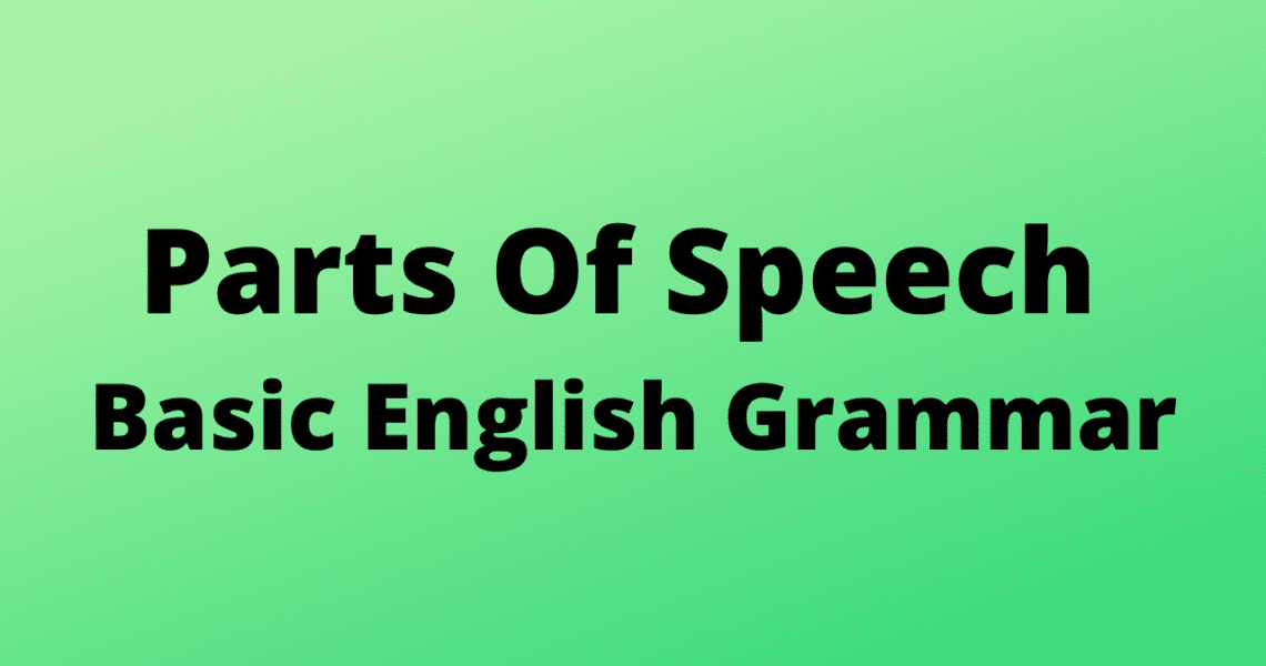 Parts of Speech in Bengali – English Grammar